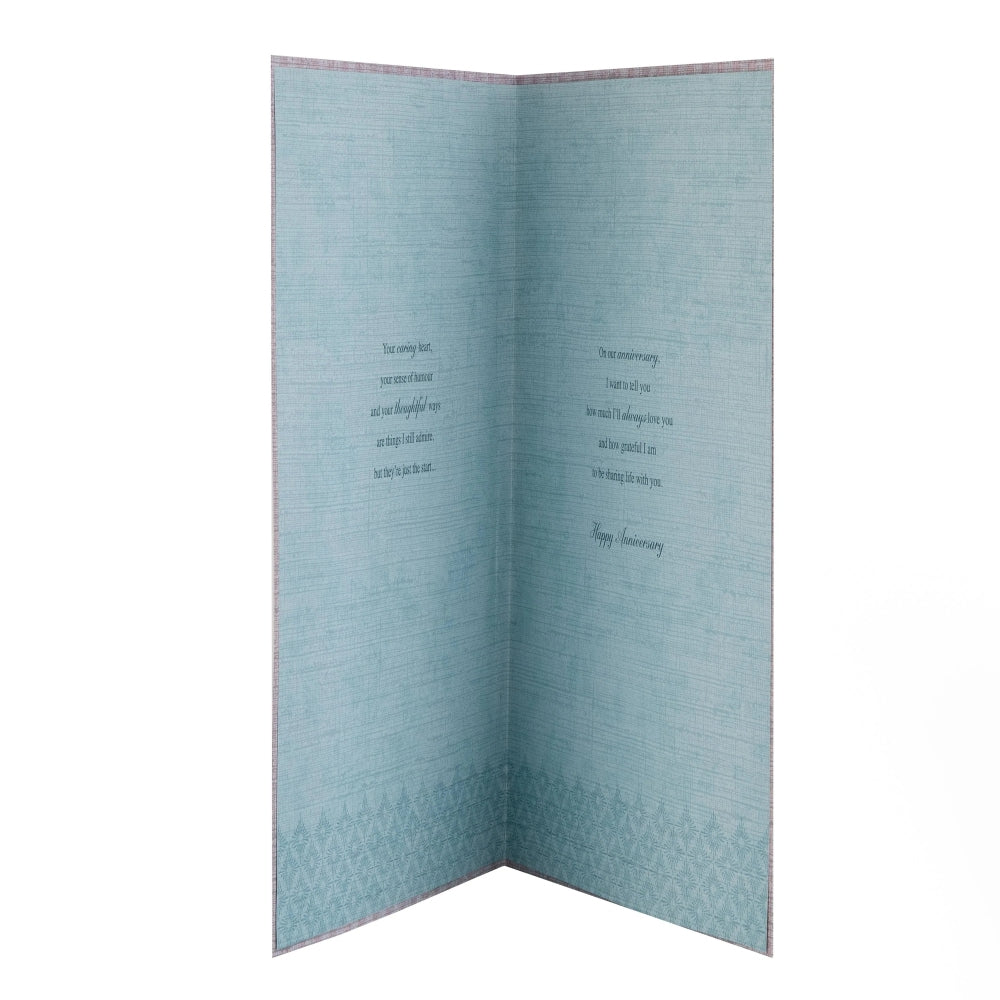 Intricate Traditional Floral Design Anniversary Card