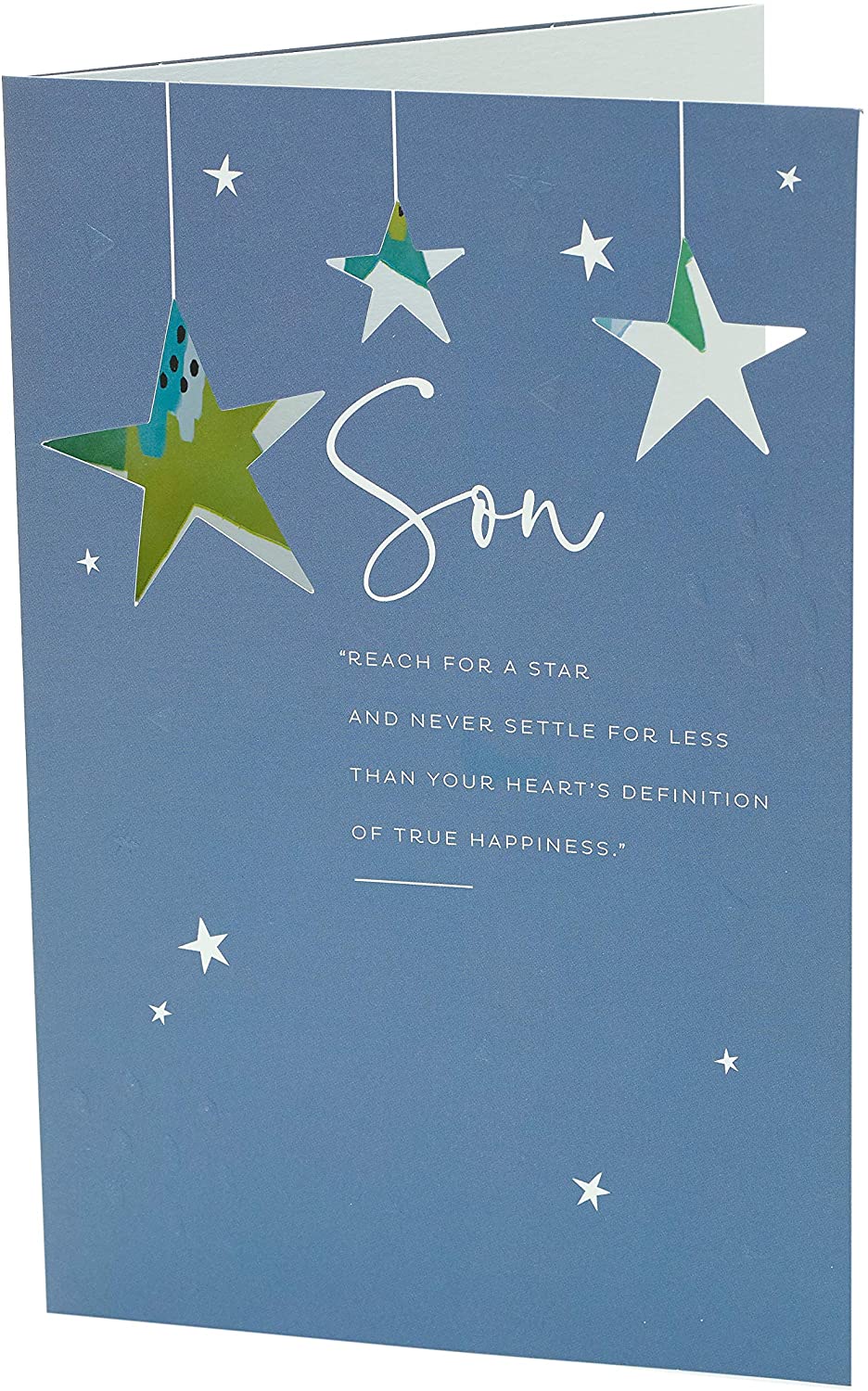Son Birthday Card Nice Verse Stars Design