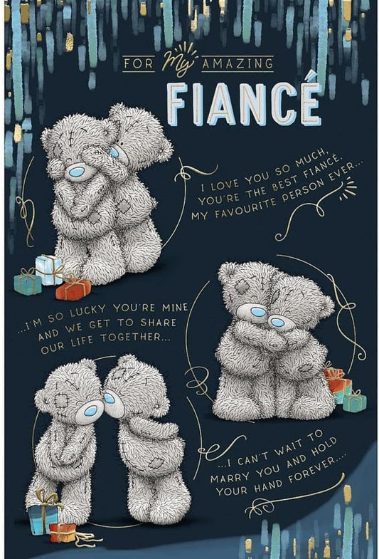 Me To You Bear Fiance Birthday Card