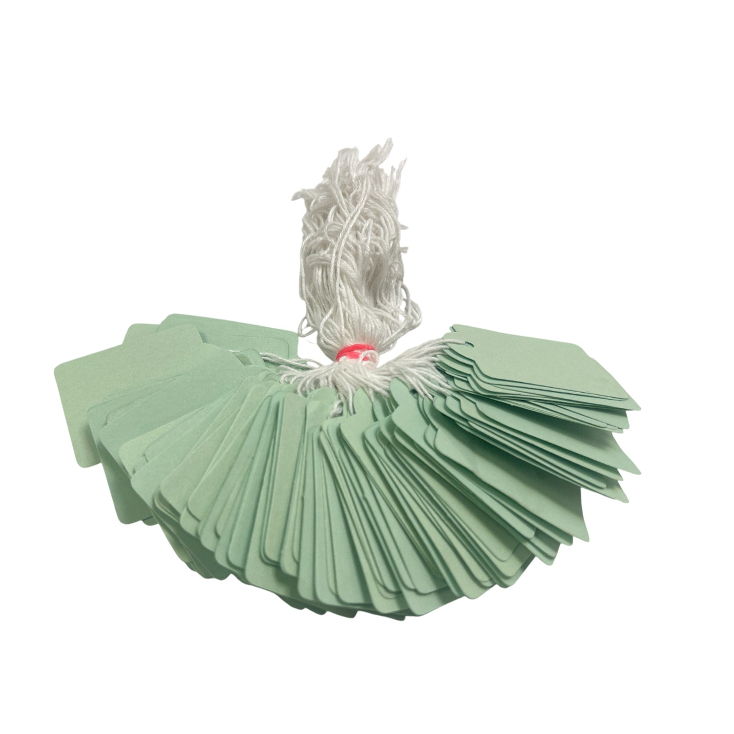 Pack of 4800 Large Light Green Strung Tags 36 x 53mm
