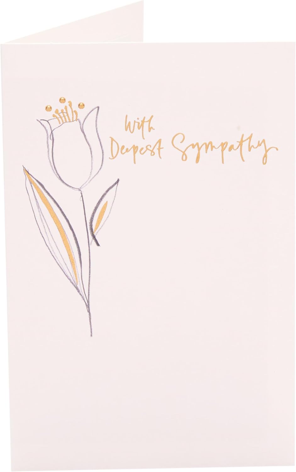 Tulip Design Sympathy Card
