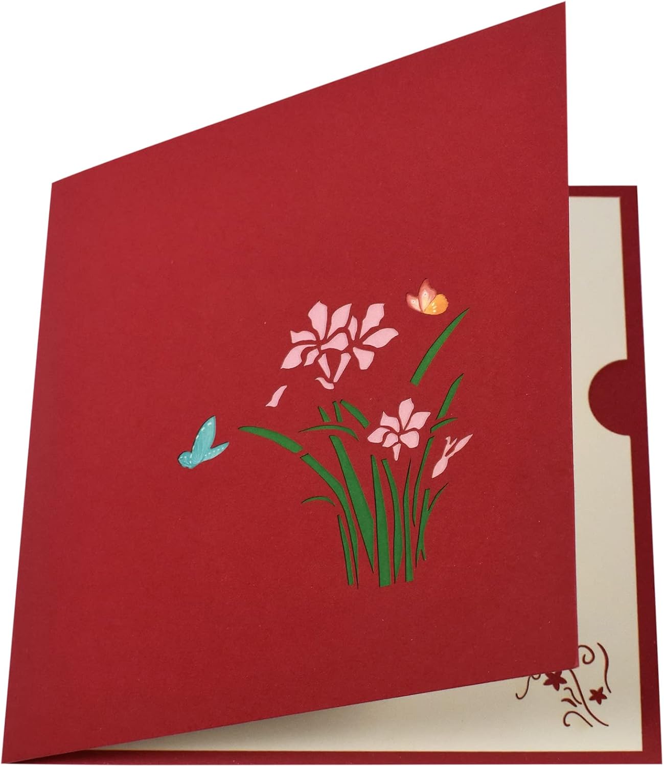Color Print Daffodils 3D Pop Up Greeting Card - Mother's Day Anniversary Birthday