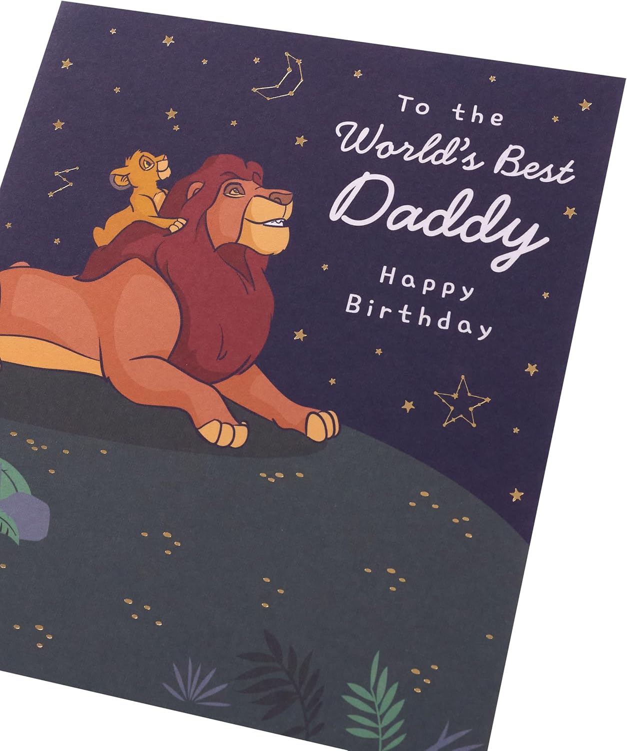 Disney The Lion King Simba & Mufasa Design Daddy Birthday Card