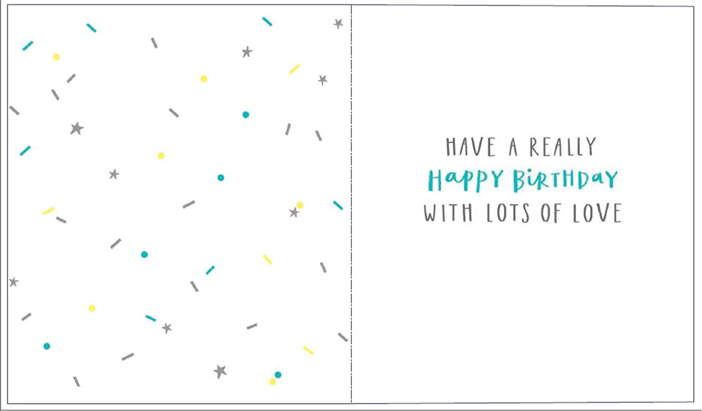 Cousin Silver Text Design Birthday Card