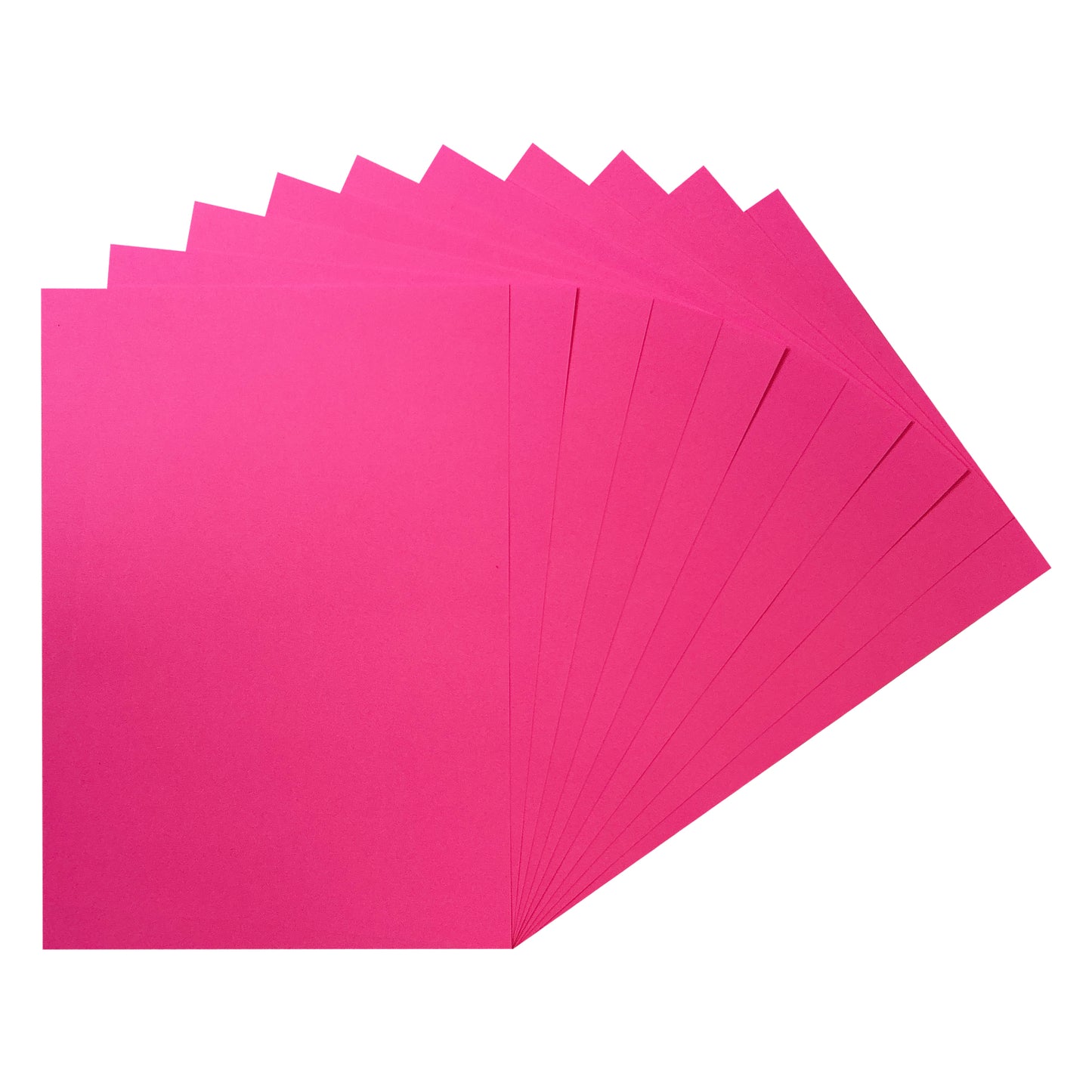 Pack of 1000 A5 Fluorescent Fuchsia Pink Coloured Paper 75gsm Sheets
