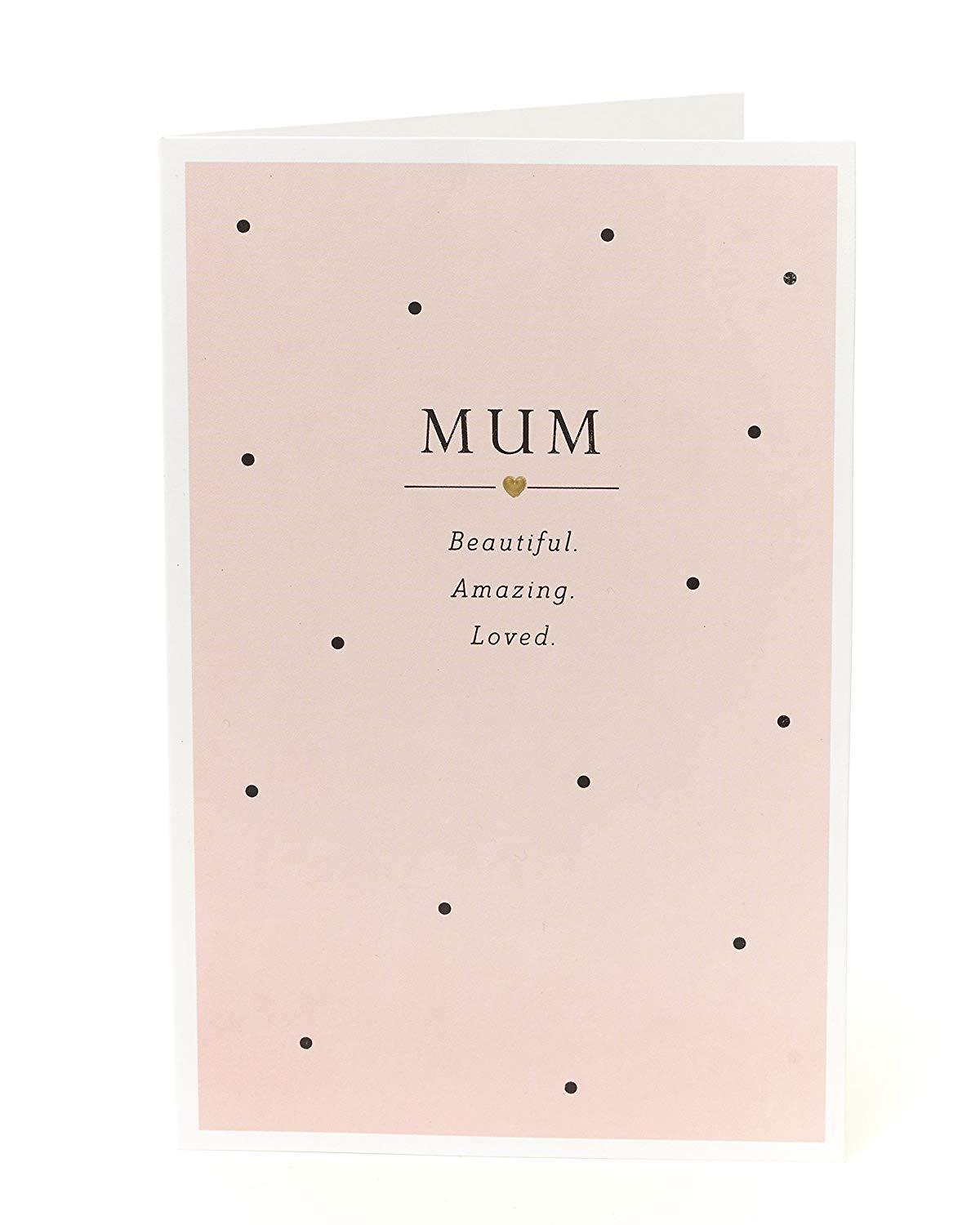 Mum Birthday Card Beautiful Amazing Loved