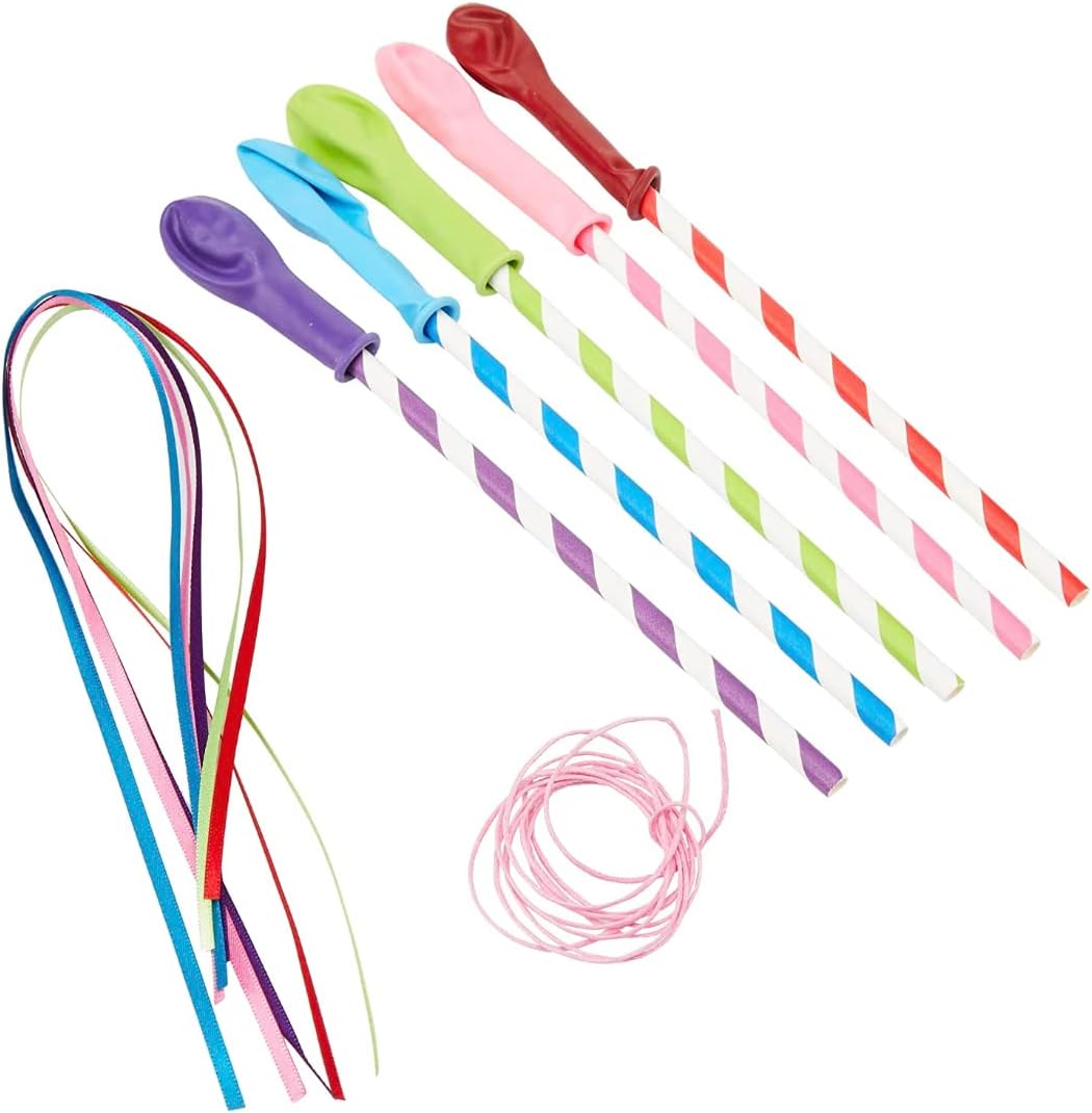 Pack of 5 Assorted Mini Balloon Stick Cake Toppers