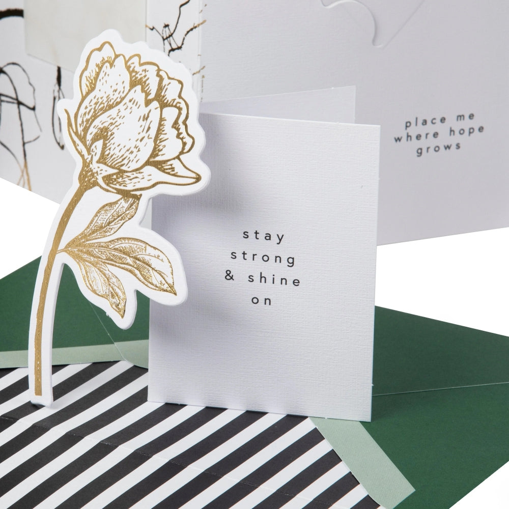 Memento Luxe Premium Thinking of You Card with Mini Card, Keepsake