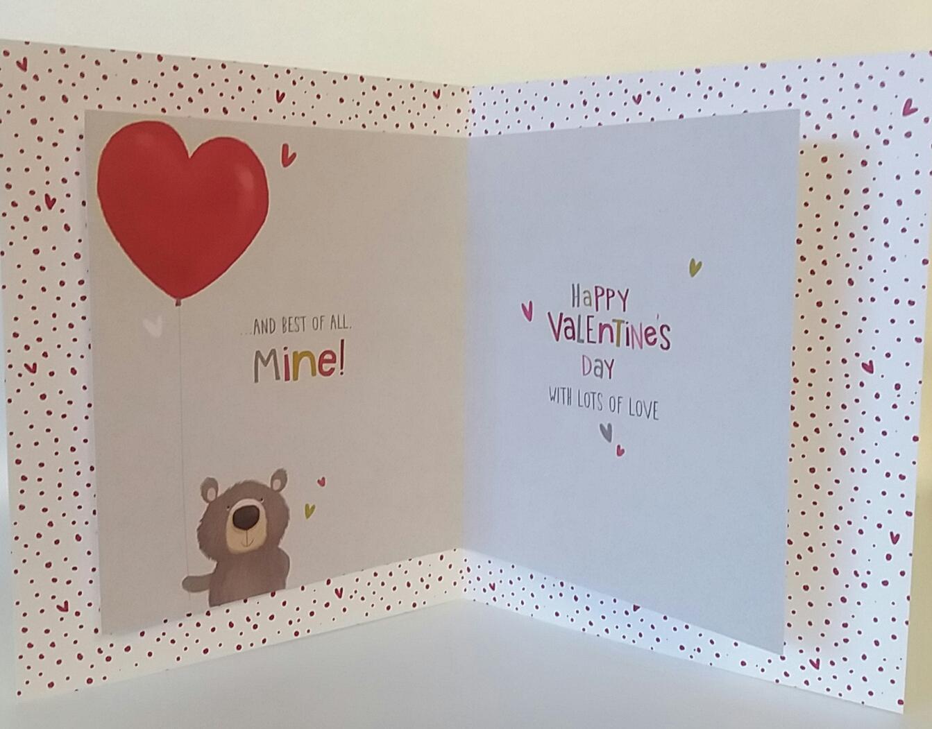 You're Gorgeous 'Lots of Love' Heart Balloon Valentine's Day Card