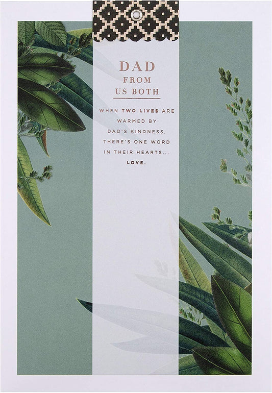 Dad from Both Father's Day Card Classic Illustrated Design 