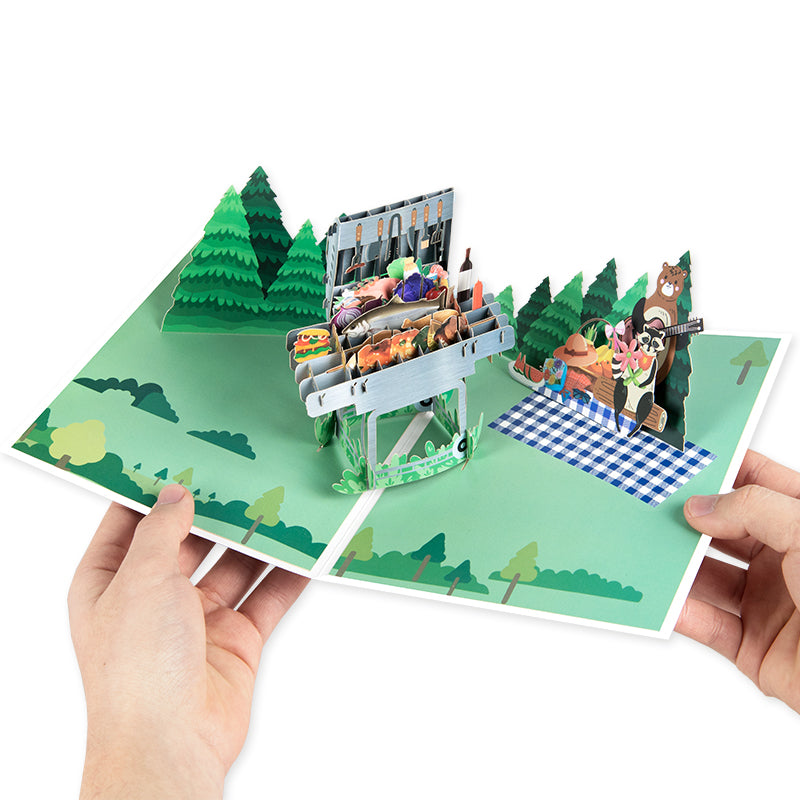 Grill & Chill 3D Barbecue Pop Up Card