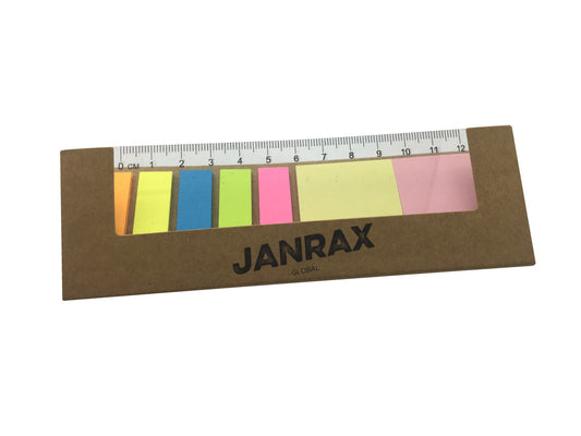 Janrax Sticky Notes Set with Rule