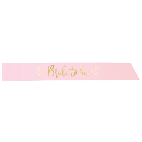 Pink and Gold "Bride to Be" Bachelorette Party Sash