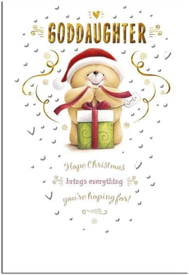 Forever Friends Goddaughter Christmas Card