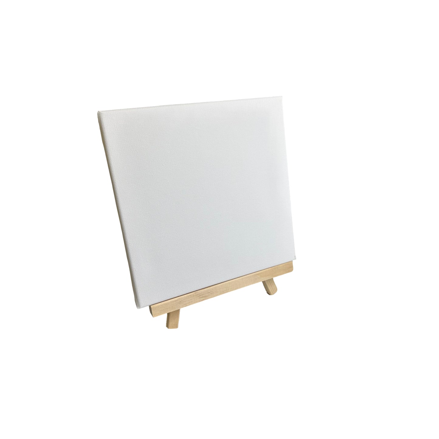 Pack of 6 20x20cm Canvas and Wooden Easel Sets