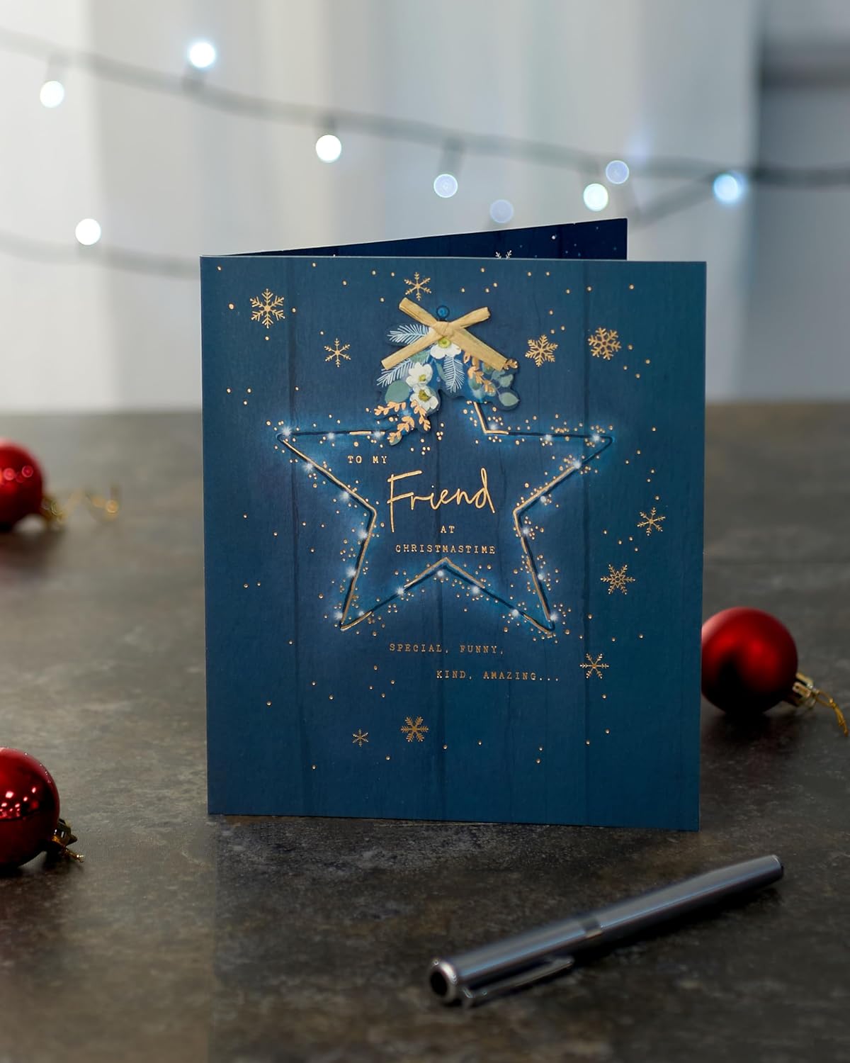 Special, Funny, Kind, Amazing Friend Christmas Card