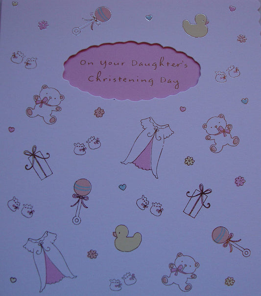 Daughter Christening Card 
