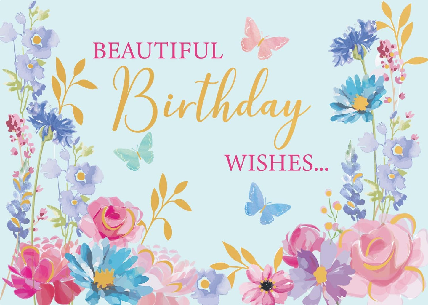 Beautiful Colorful Butterfly Bliss! 3D Pop Up Birthday Card