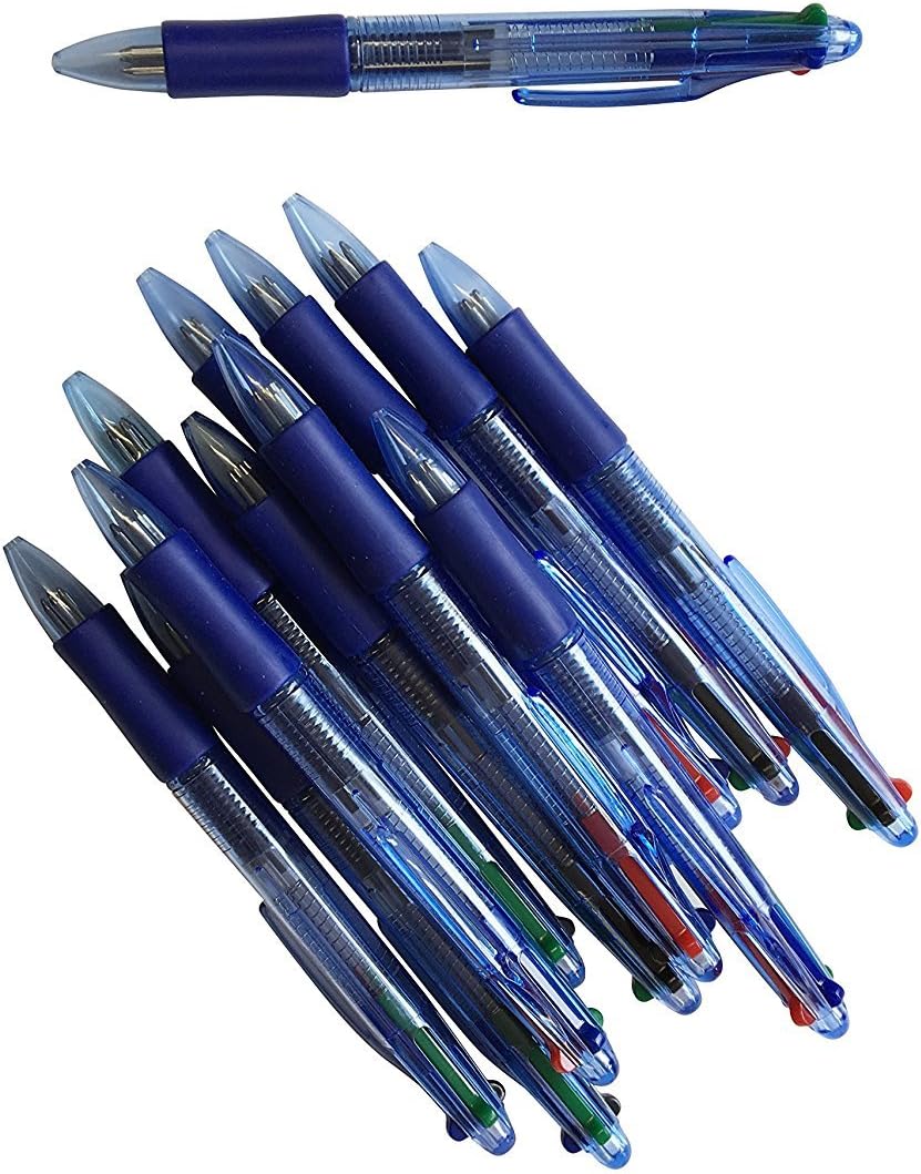 60 x Janrax 4 Coloured Ballpoint Pens - Colour Ball Pens