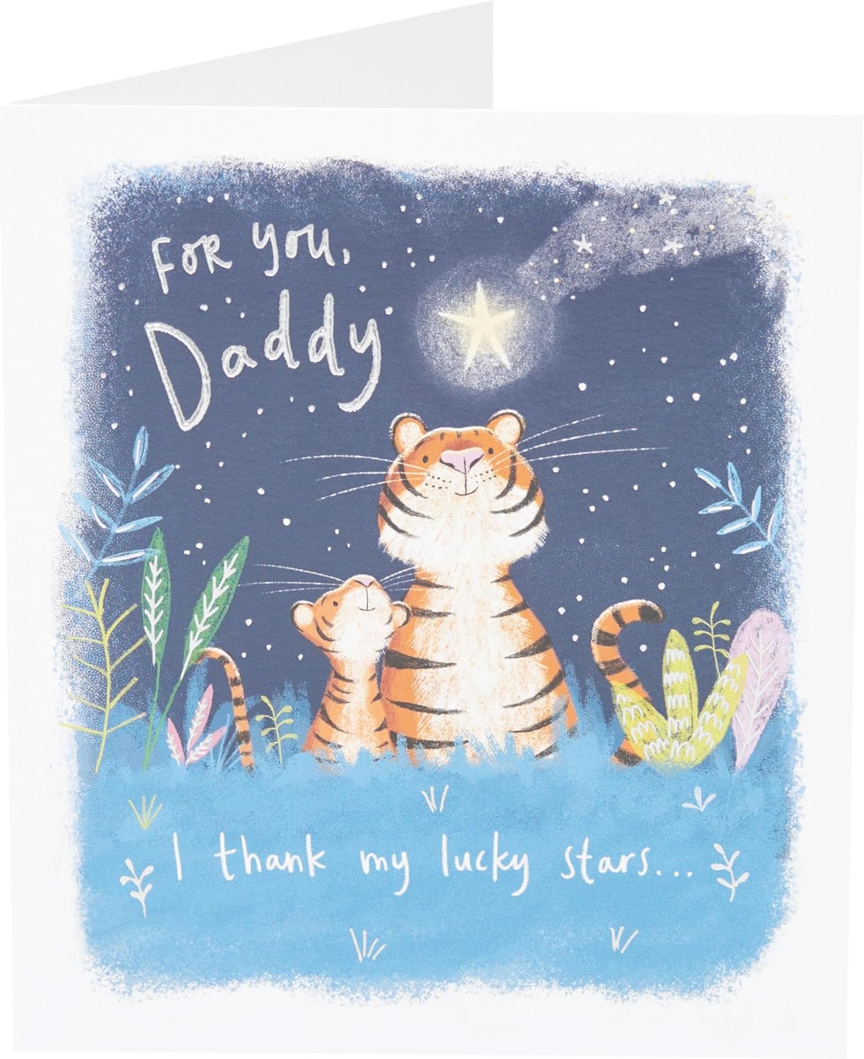 Cute Tigers Design For Daddy Father's Day Card