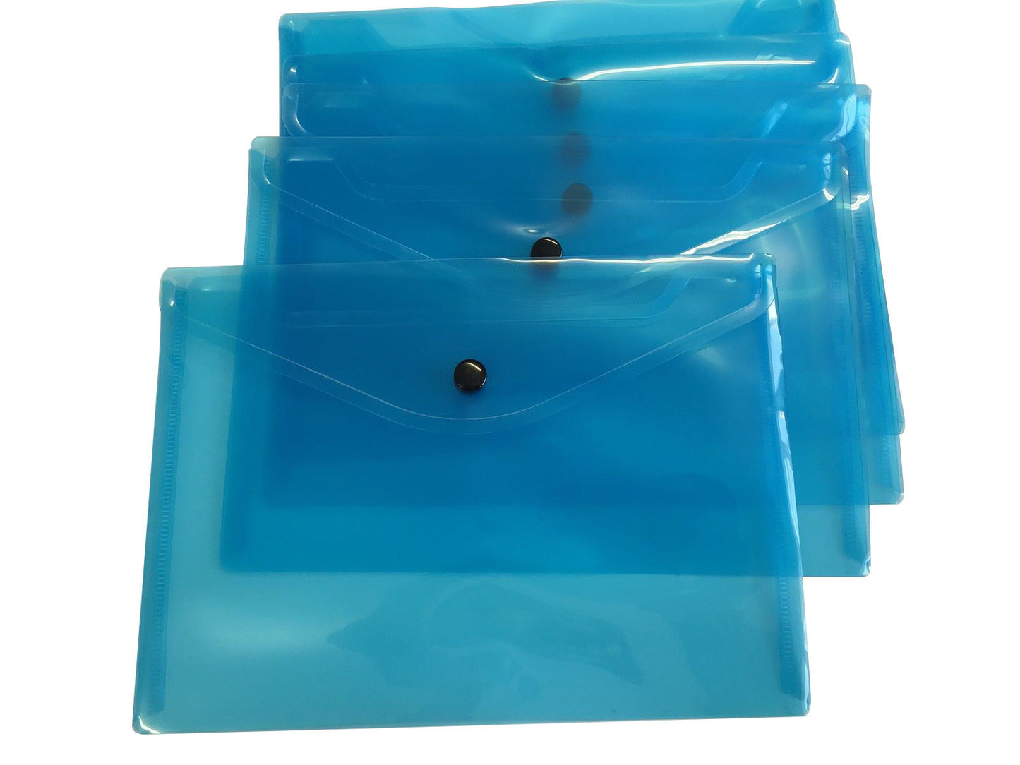 Pack of 12 Janrax A5 Blue Document Wallets