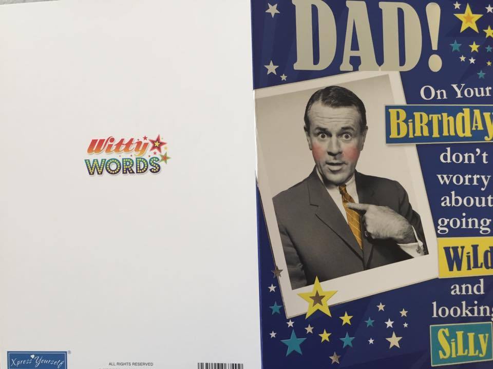 For Dad Wild And Silly Witty Words Birthday Card