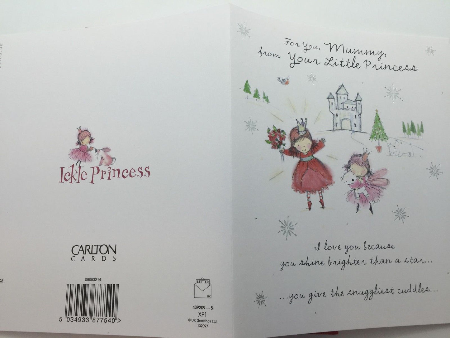 Mummy From Your Little Princess Ickle Princess Christmas Card 