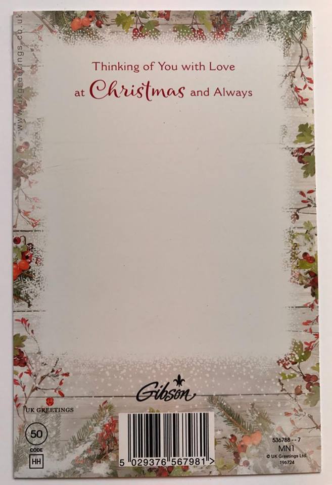 Missing You GRANDMA Special Words Remembrance Christmas Grave Memorial Card