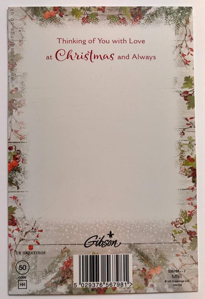 Missing You GRANDMA Special Words Remembrance Christmas Grave Memorial Card 