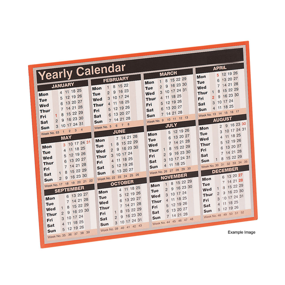 2027 Year To View Calendar KFYC127 - 257 x 210mm