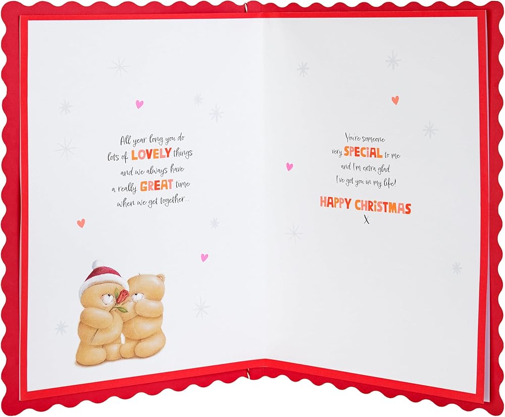 Forever Friends Sweet Festive Design Luxury Boxed Someone Special Christmas Card