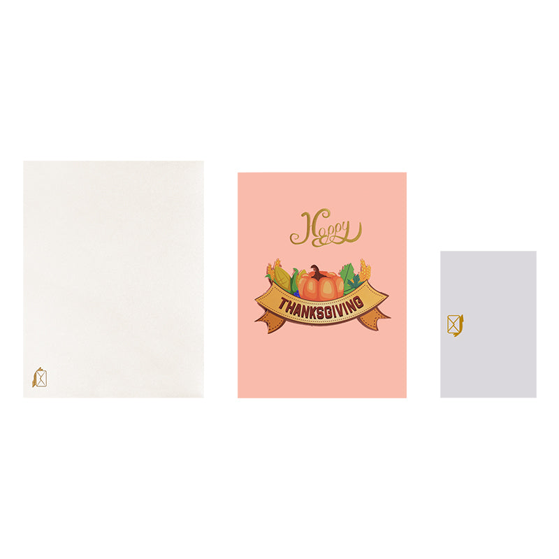 Turkey in Farm Happy Thanksgiving 3D Pop Up Greeting Card