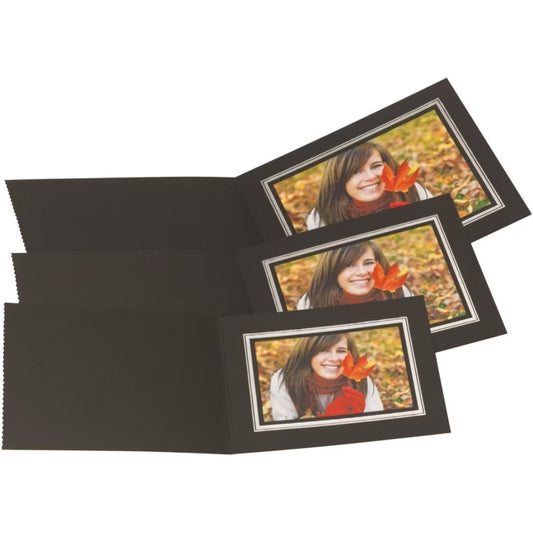 Kenro Slip-In Photo Folder 8x6" Upright - Black