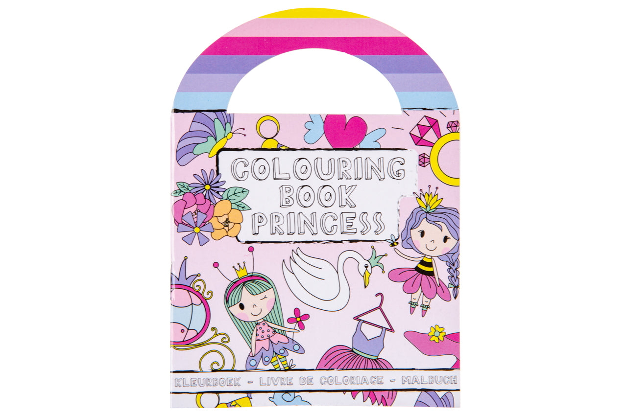 Princess Coloring Mini Book with Stickers