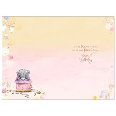 Bear Sending Gift Storyboard Granddaughter Birthday Card