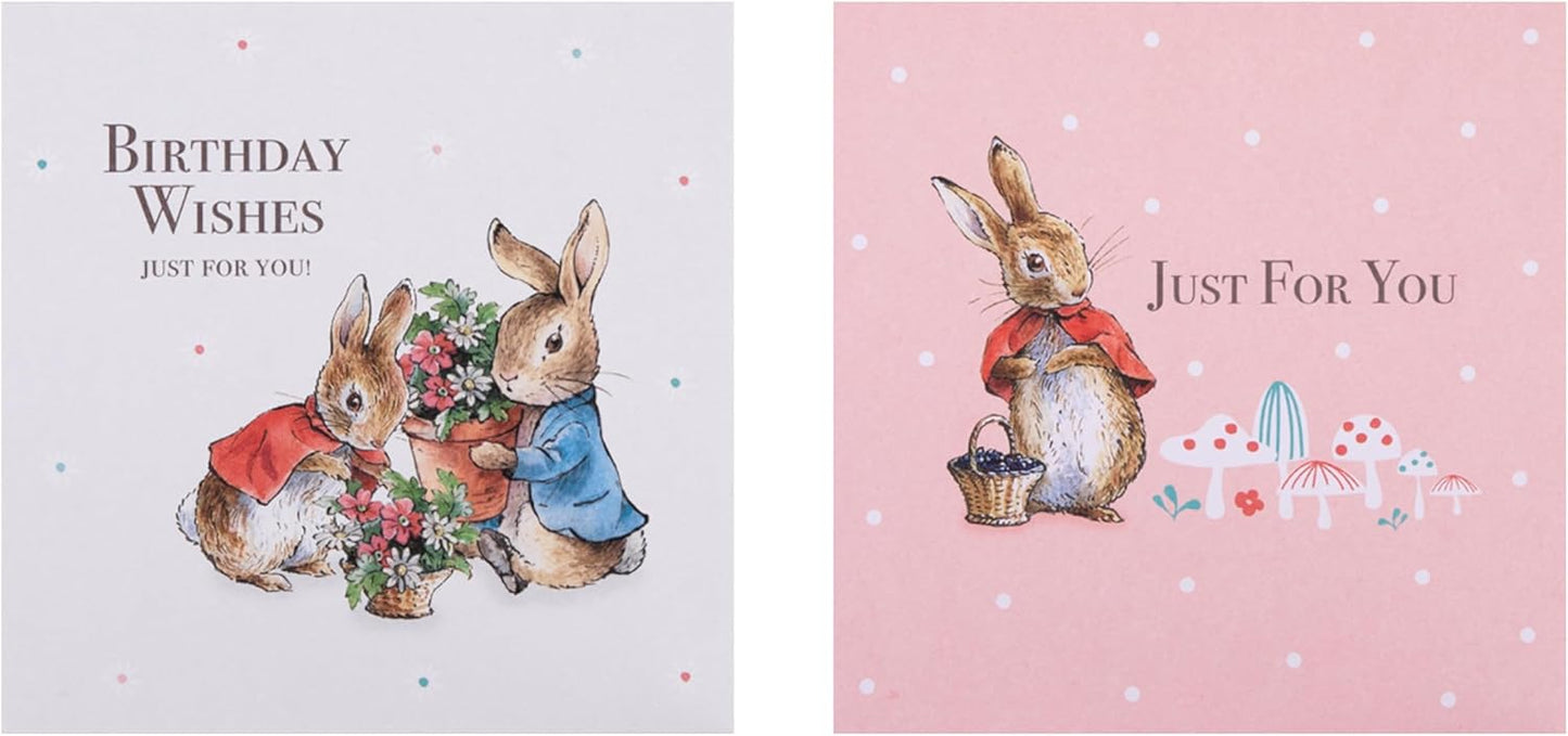 Peter Rabbit Pack of 10 in 5 Designs Multipack Birthday Cards