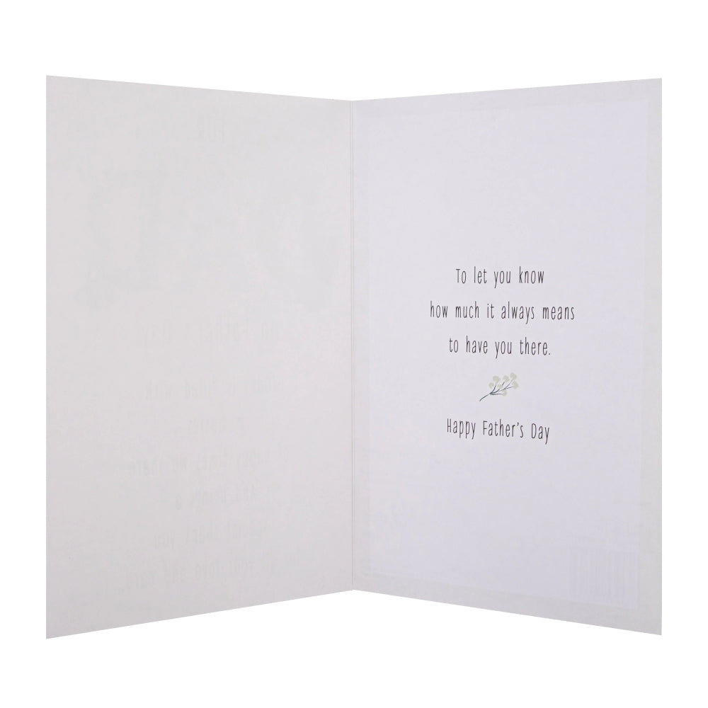 Traditional Poetic Verse with Gold Foil and 3D Add On For Dad Father's Day Card