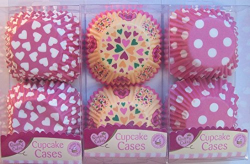 60 Pack Cupcake Case - Design Assorted