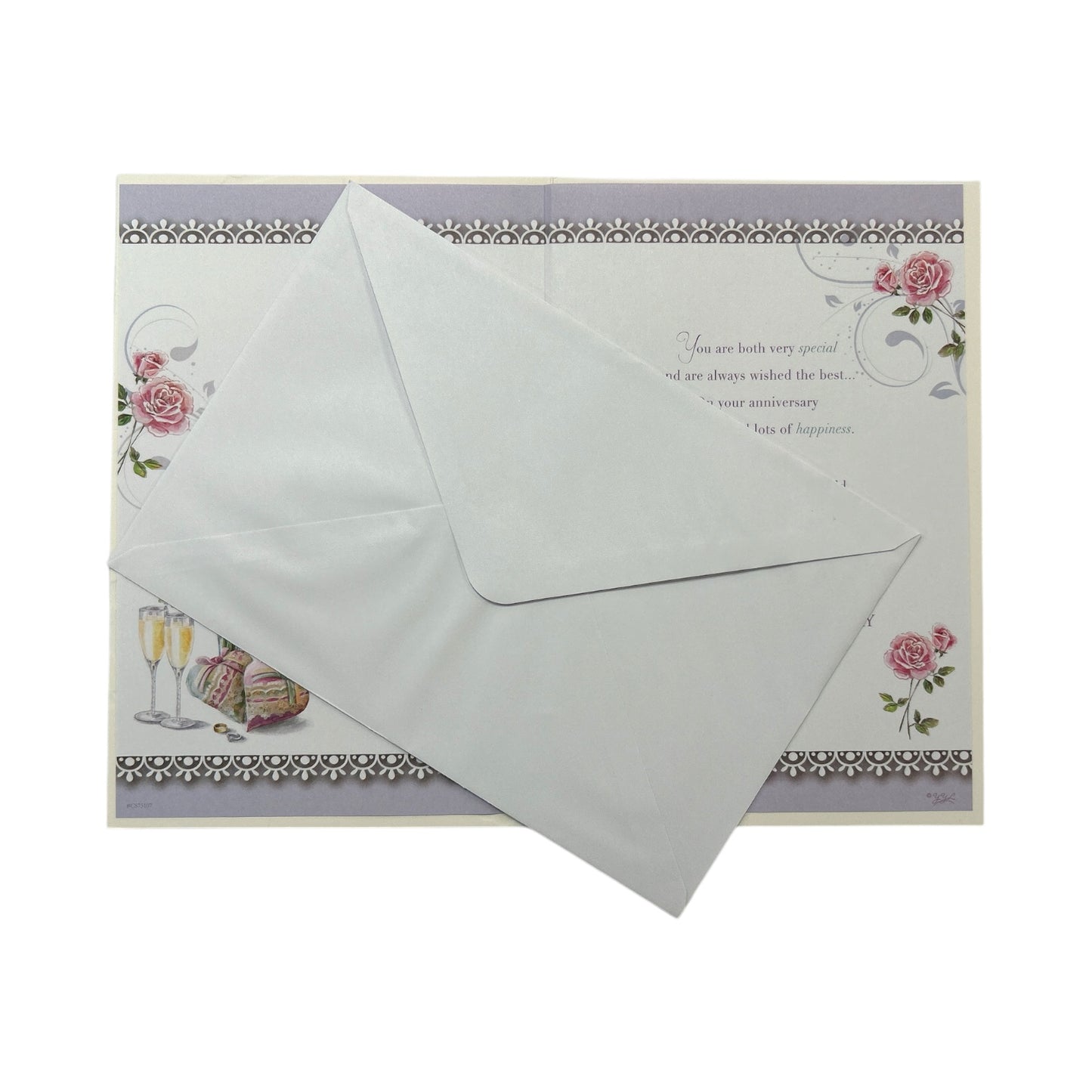 To Son & Daughter-In-Law Traditional Anniversary Celebrity Style Card