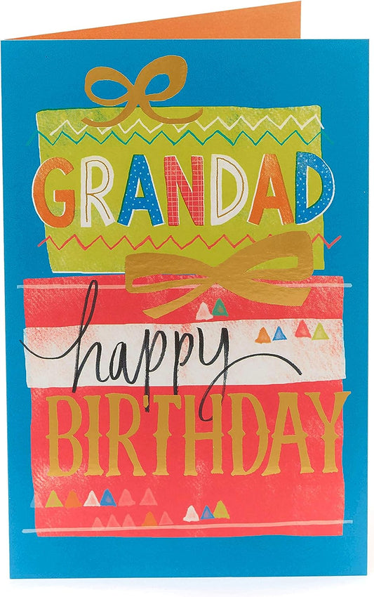 Cake Design Grandad Bright Design Birthday Card