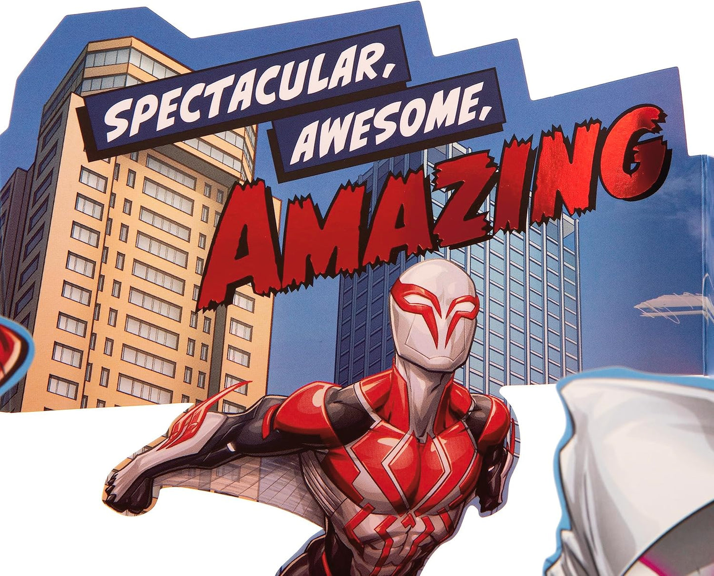 3D Marvel Spider Man Design Kids Birthday Card