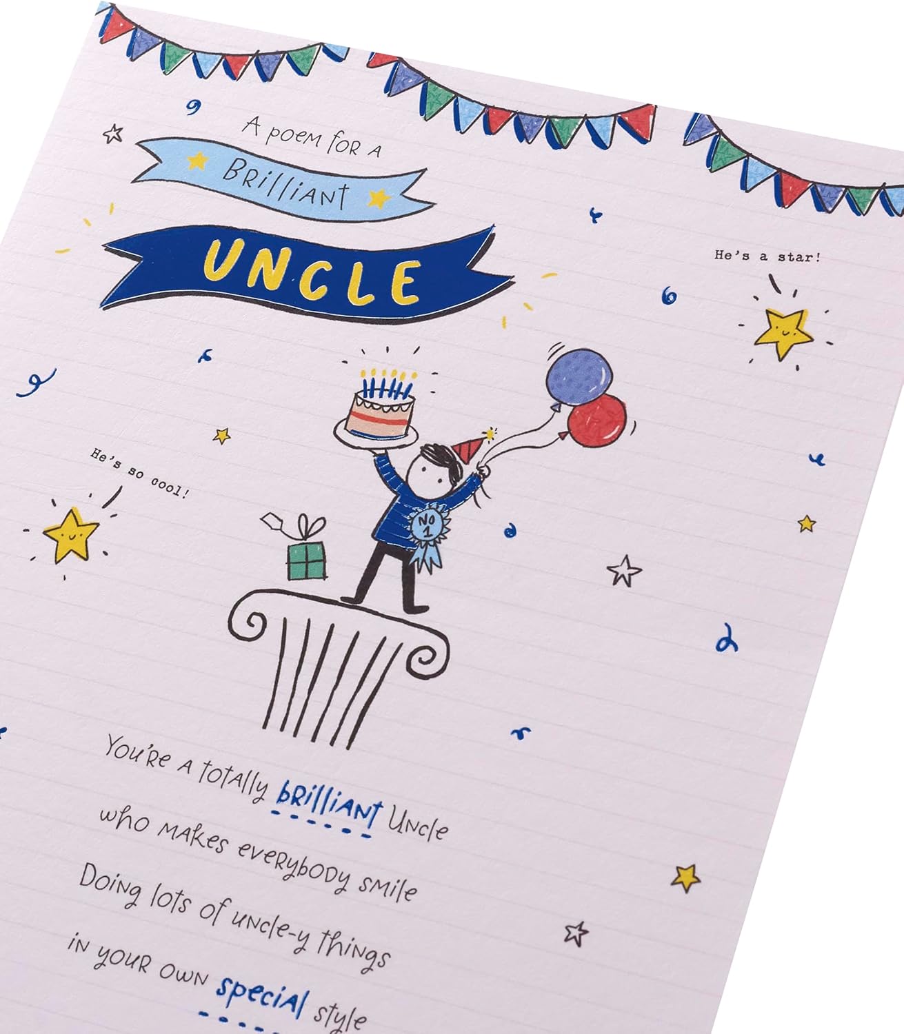 Poem Design Uncle Birthday Card