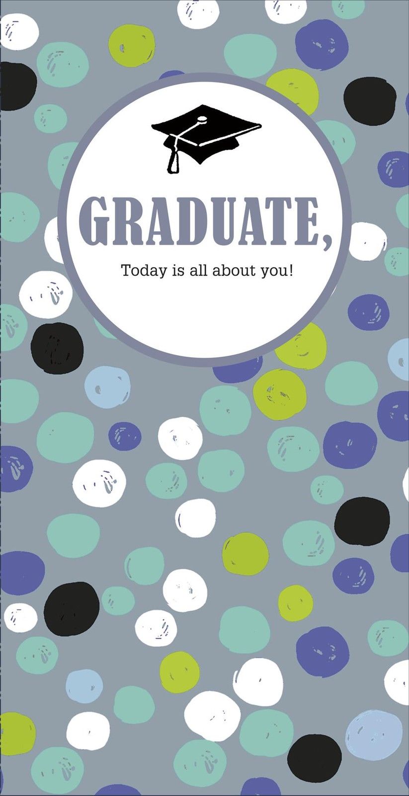 Graduate Graduation Congratulations Card Today is all about you!