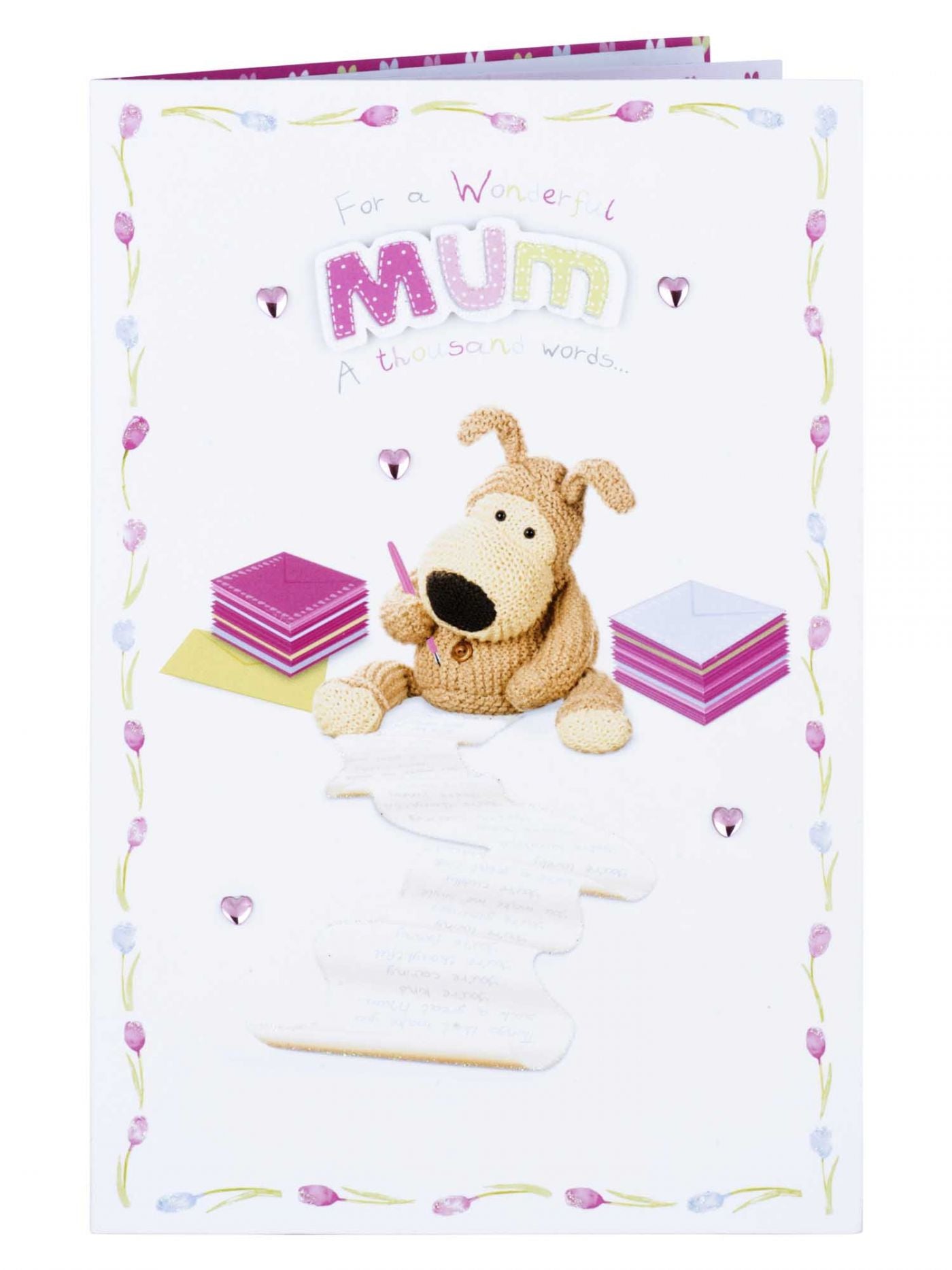 Wonderful Mum Boofle Writing A Thousand Words Mother's Day Card
