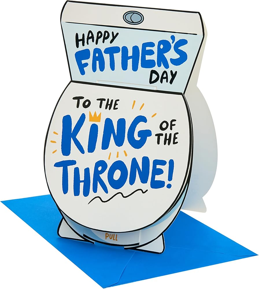 Toilet Novelty Design Humourous Father's Day Card