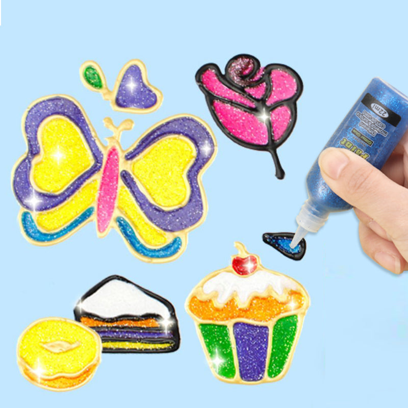 Pack of 21 22ml 3D Glitter Glue