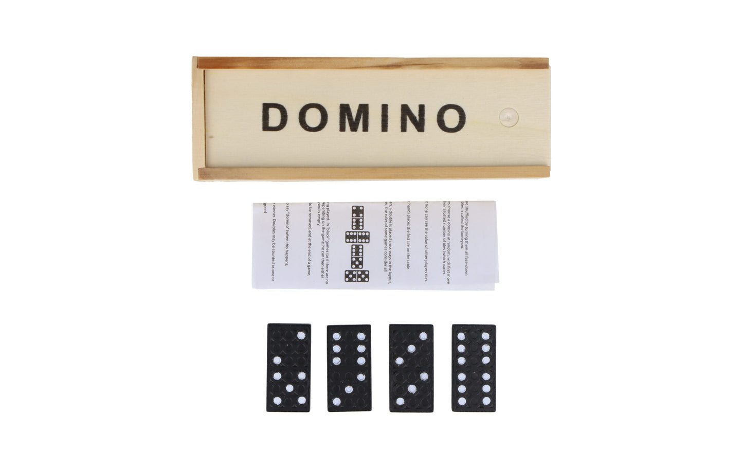 Dominoes In Wooden Box 28 piece Set