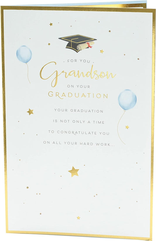 Grandson Graduation University Congratulations Card
