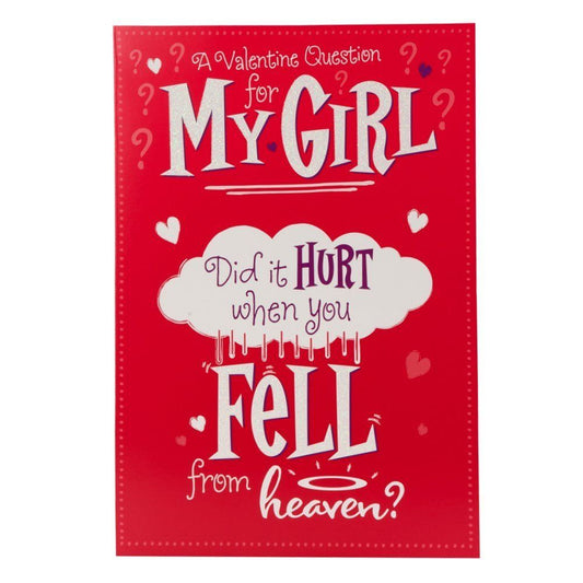 Hallmark Valentine's Day Wife Humour Iridescent Glitter Card