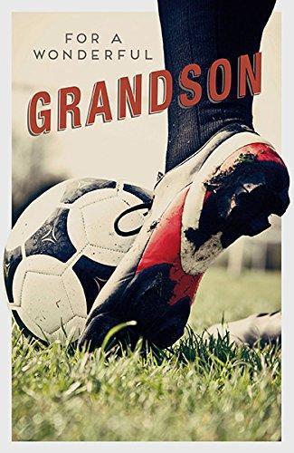 Grandson Sport Football Birthday Card	